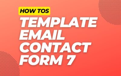 Come Creare Un Template Email per Contact Form 7